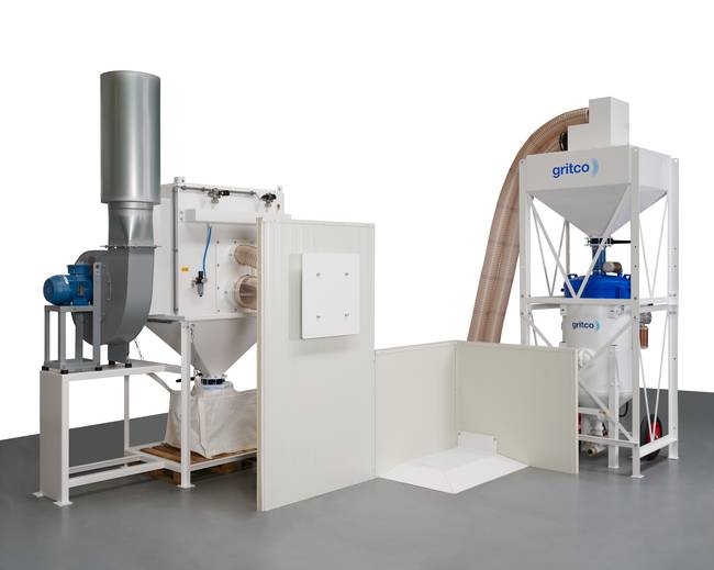 Complete setup Gritco blast room